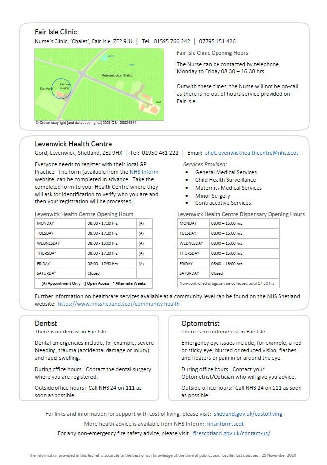 Fair Isle Resilience Leaflet Page 2