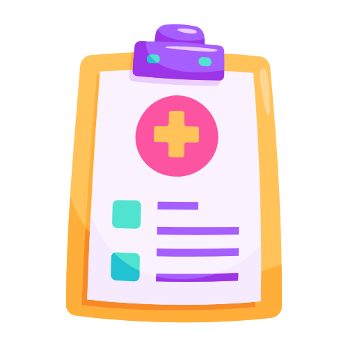 An image of a board with health information.