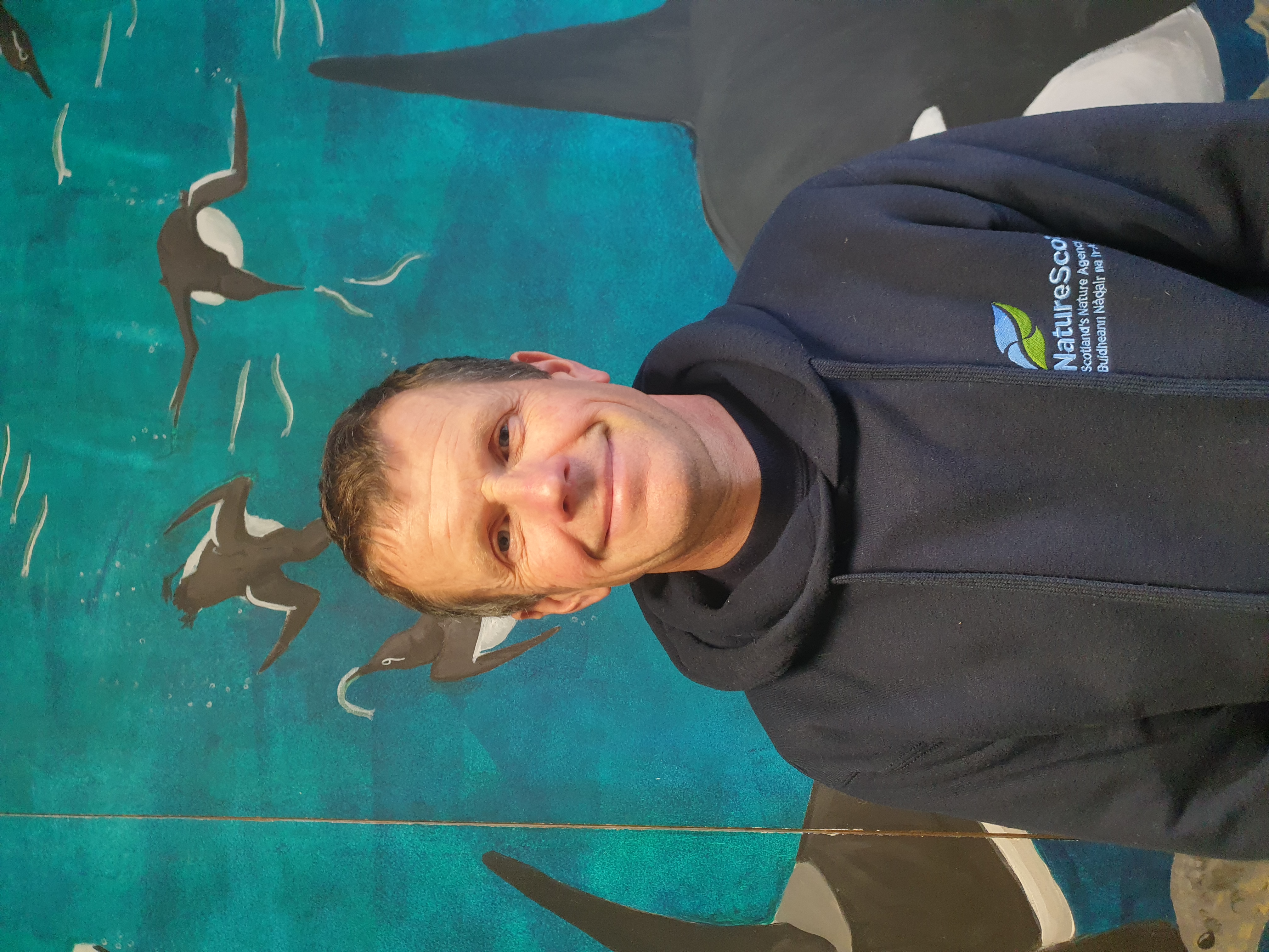 Photo of Juan Brown, operations officer for NatureScot.