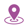 Place icon, purple