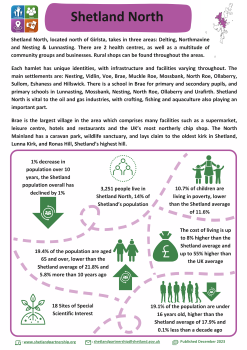 The front cover of the Shetland North Locality Profile.