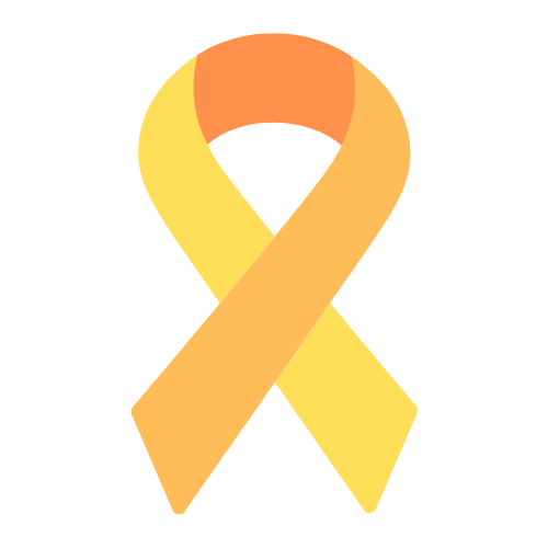 An image of a yellow ribbon, representing suicide awareness.