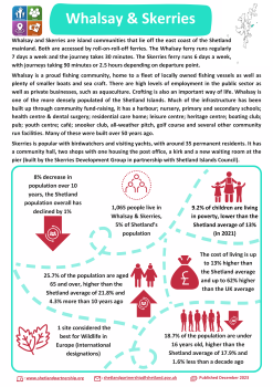 The front cover of the Whalsay and Skerries Locality Profile.