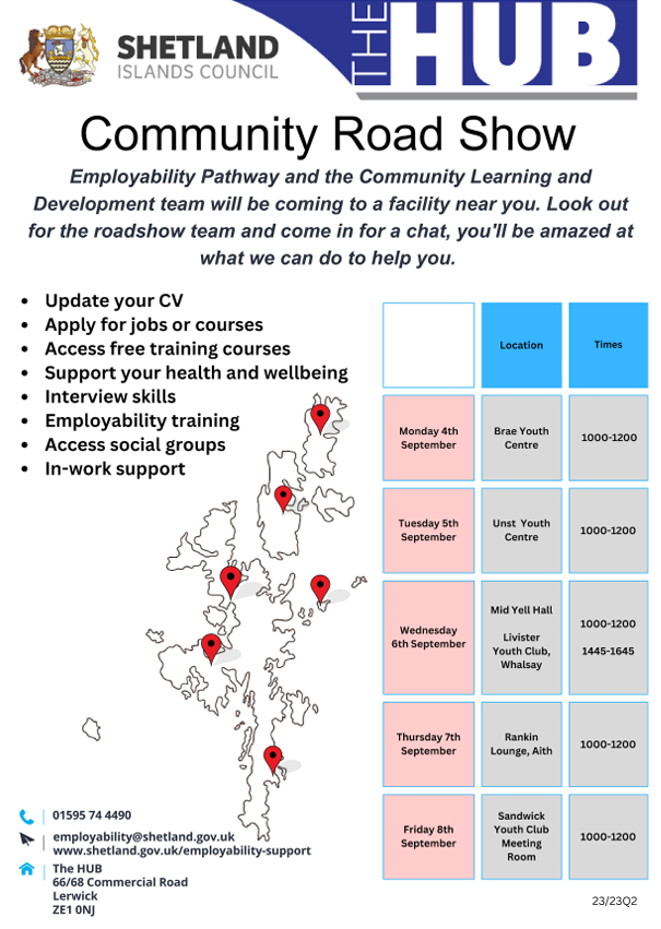 Poster for the roadshow